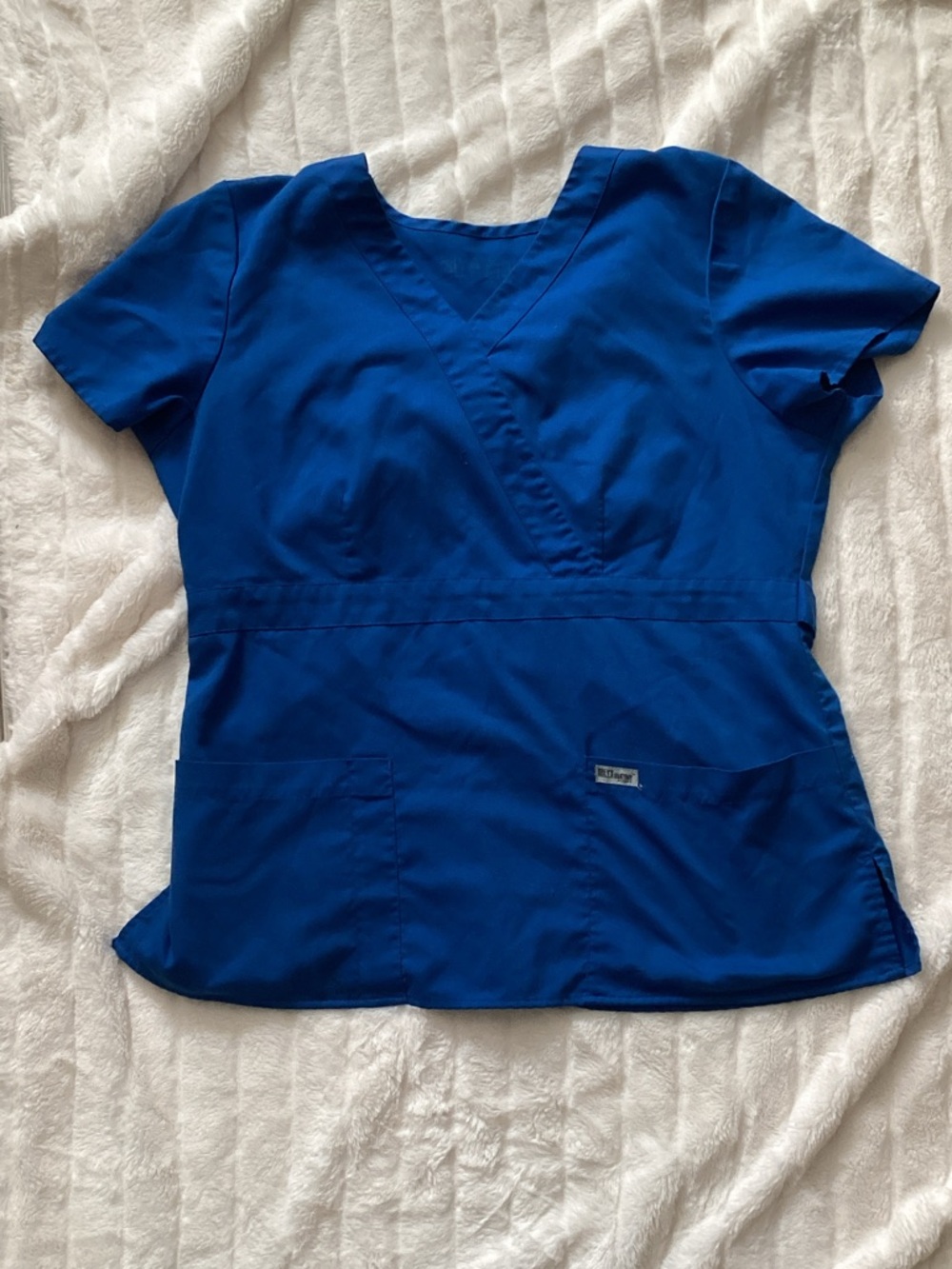 Grey’s Anatomy Royal Blue V-Neck Scrub Top by Unknown Brand